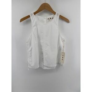 NWT AMO Anne Tank Sz S Mother Of Pearl Button Top MSRP $158
